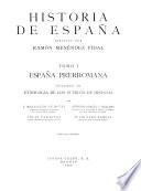 Historia de España: v. 1. Hernández-Pacheco, E. España prehistorica