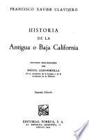 Historia de la Antigua o Baja California