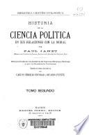 Historia de la ciencia política en sus relaciones con la moral