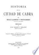 Historia de la ciudad de Cabra