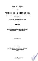 Historia de la Conquista de la Provincia de la Nueva-Galicia, Escrita en 1742