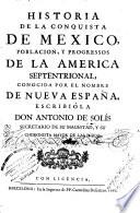 Historia de la conquista de Mexico
