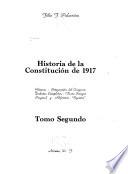 Historia de la constitución de 1917