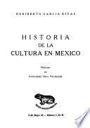 Historia de la cultura en México