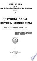 Historia de la cultura mendocina