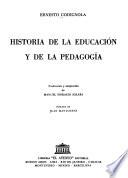 Historia de la educación y de la pedagogía