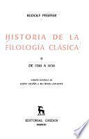 Historia de la filología clásica II