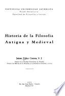 Historia de la filosofía antigua y medieval