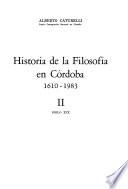 Historia de la filosofía en Córdoba, 1610-1983: Siglo XIX