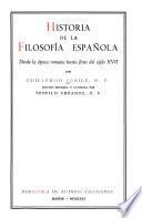 Historia de la filosofía española: Desde la ilustración