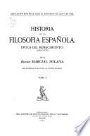 Historia de la filosofía española