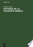 Historia de la filosofía griega