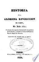 Historia de la gloriosa revolución de paris en Julio 1830