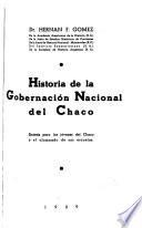 Historia de la governación nacional del Chaco