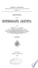 Historia de la historigrafía argentina