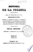 Historia de la Iglesia: (1843. 384 p.)