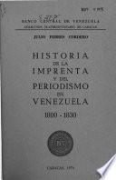 Historia de la imprenta y del periodismo en Venezuela, 1800-1830