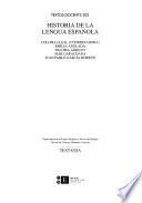 Historia de la lengua española
