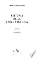 Historia de la lengua inglesa