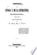 Historia de la lengua y de la literatura catalana