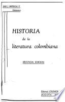 Historia de la literatura colombiana