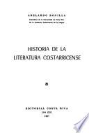 Historia de la literatura costarricense