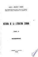 Historia de la literatura cubana: Modernismo