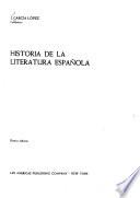 Historia de la literatura espanõla