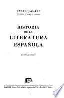 Historia de la literatura española