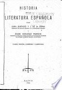 Historia de la literatura espanola por Juan Hurtado y J. de la Serna y Ángel González Palencia