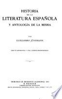 Historia de la literatura española y antología de la misma