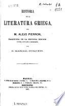 Historia de la literatura griega