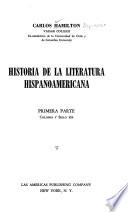 Historia de la literatura hispanoamericana