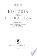 Historia de la literatura