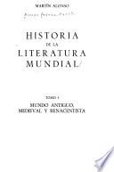 Historia de la literatura mundial