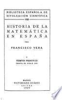 Historia de la matemática en España