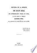 Historia de la muerte de Juan Díaz