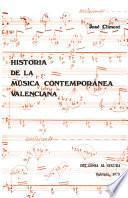 Historia de la música contemporánea valenciana