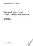 Historia de la música española: Desde los orígenes hasta el ars nova
