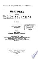 Historia de la nación argentina: (1), 4(2), 5(1) and 5(2)