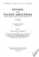 Historia de la nación argentina