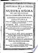 Historia de la orden de Nuestra Señora de las religiosas de la Compañía de María llamadas vulgarmente de la Enseñanza