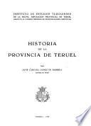 Historia de la Provincia de Teruel