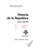 Historia de la República: 1931-1933