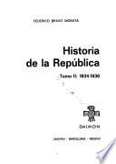 Historia de la República: 1934-1936