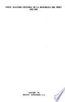 Historia de la República del Perú, 1822-1933