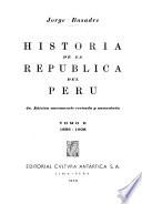 Historia de la república del Perú