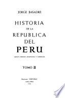 Historia de la República del Perú