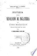 Historia de la revolución de Inglaterra