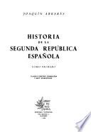 Historia de la Segunda República Española